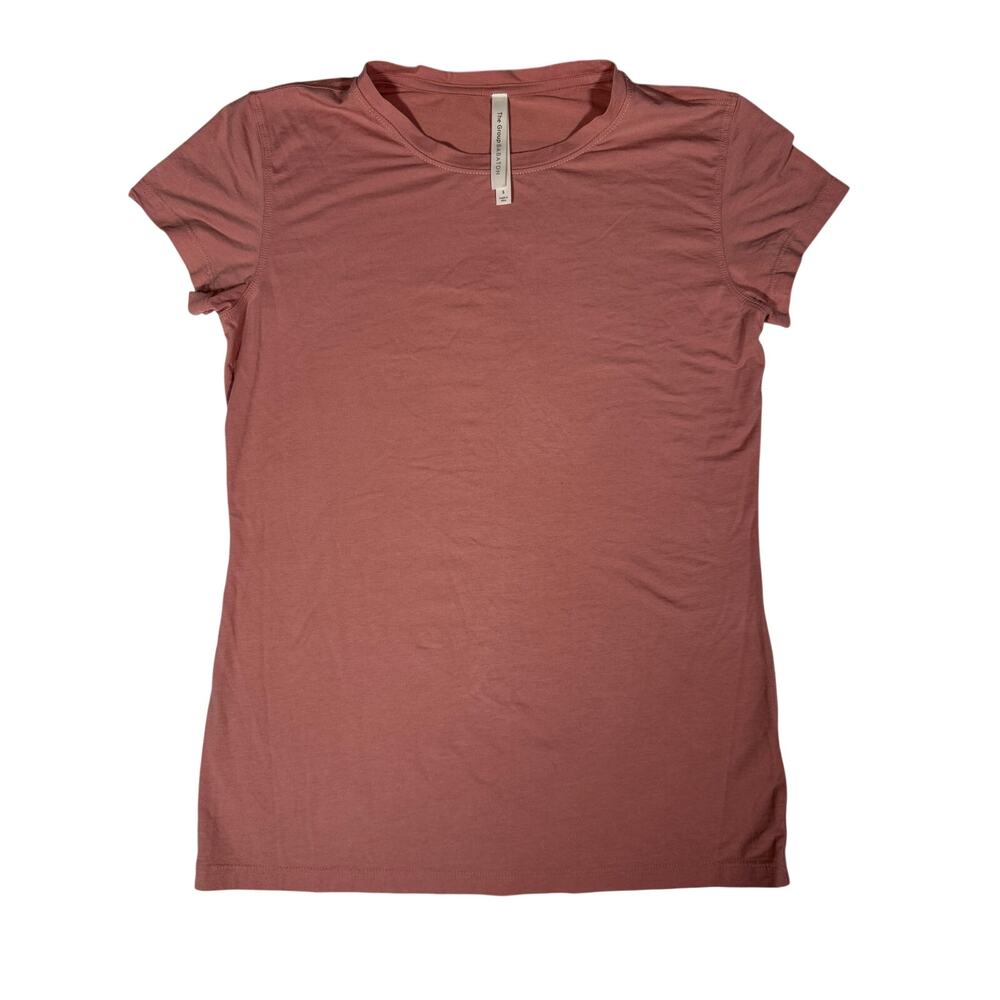 Aritzia The Group by Babaton Foundation Crew T Shirt Womens S Dusty Rose Pink